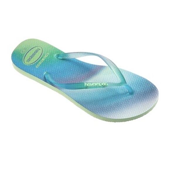 NEW Havaianas 11 12 41 42 Slim Metallic Rainbow Flip Flops Sandal Rubber Thong - Picture 8 of 12